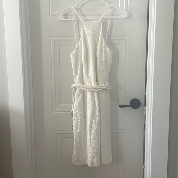 Milly White Halter Dress - Picture 1 of 7